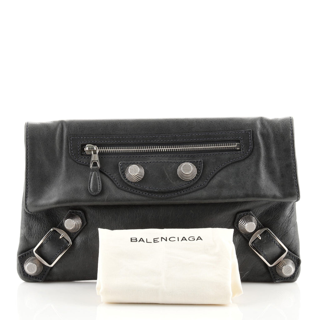 Giant Studs Envelope Clutch Leather