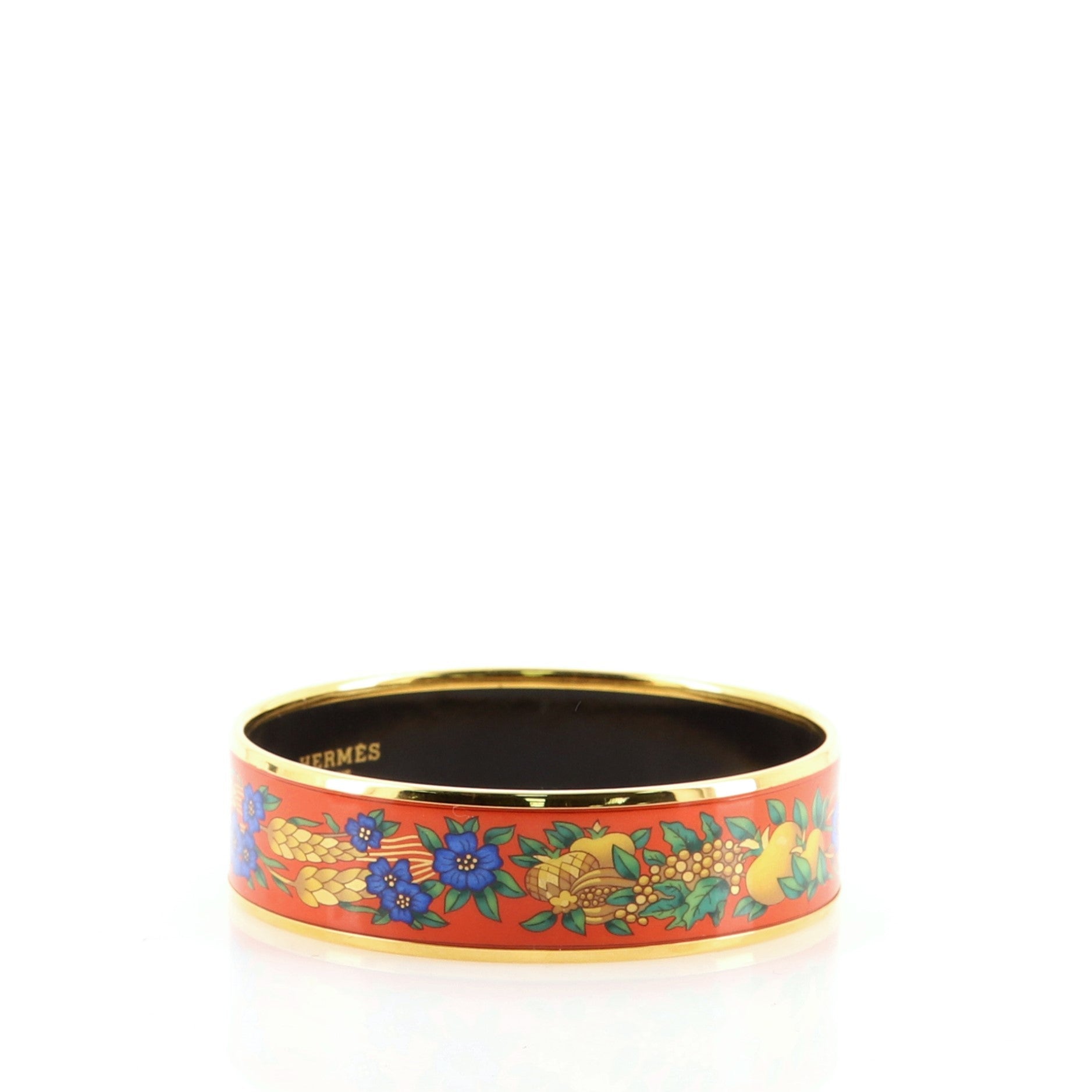 Bangle Bracelet Printed Enamel Wide