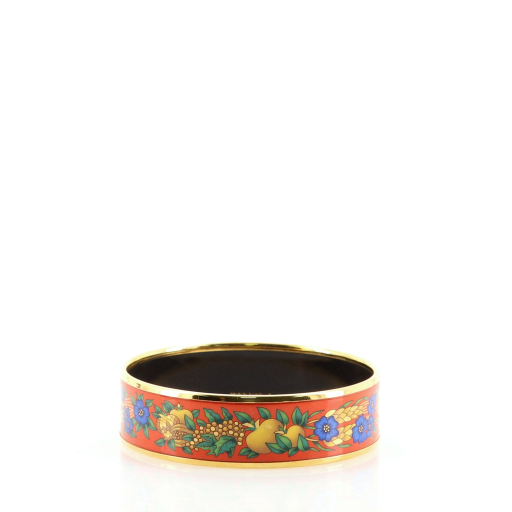 Bangle Bracelet Printed Enamel Wide