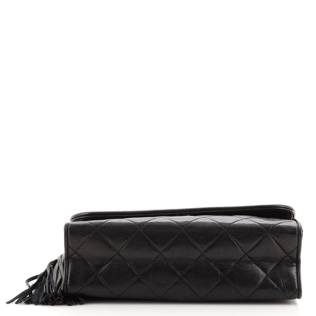 Vintage Tassel Flap Bag Quilted Lambskin Mini