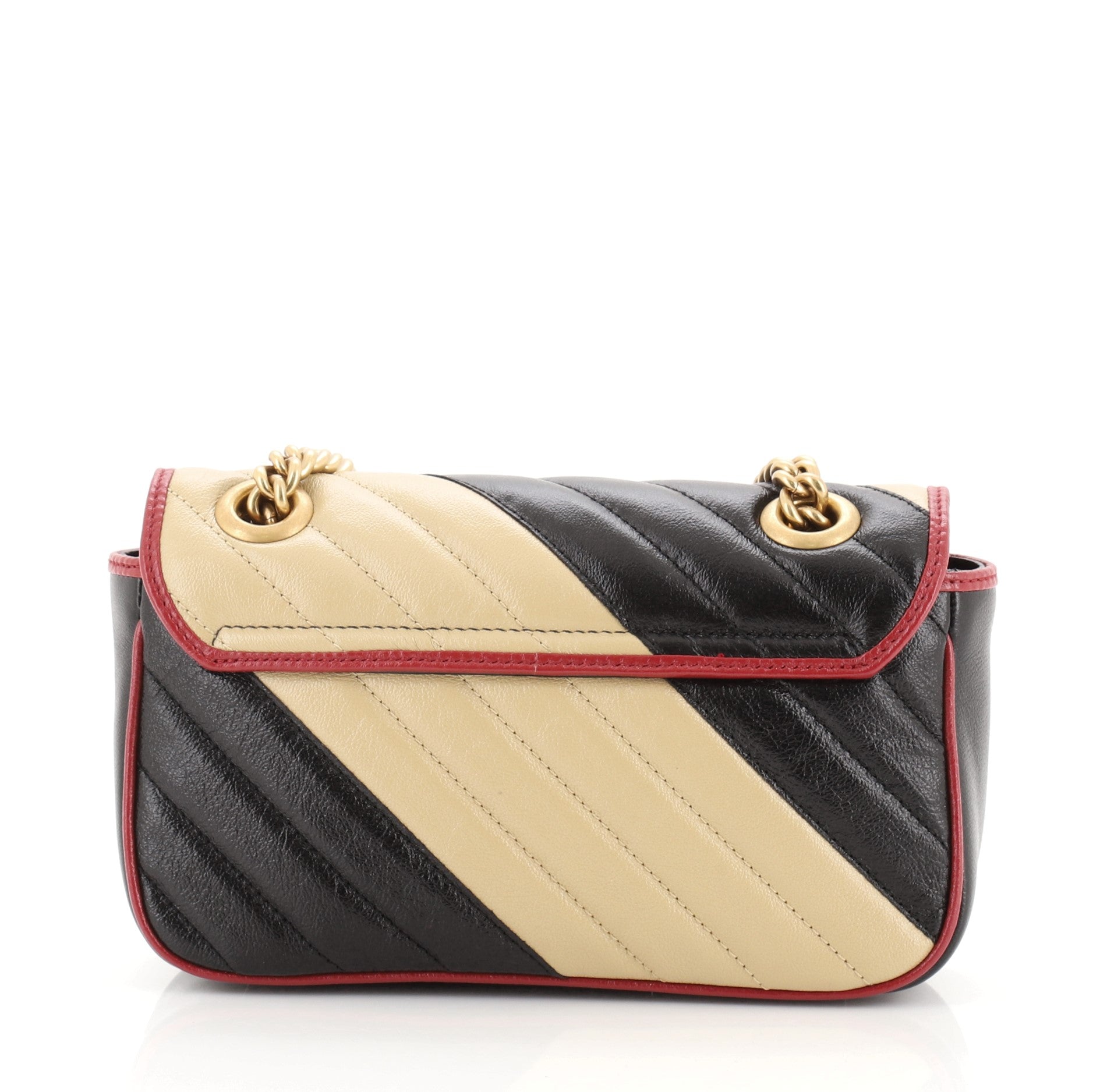 GG Marmont Flap Bag Diagonal Quilted Leather Mini