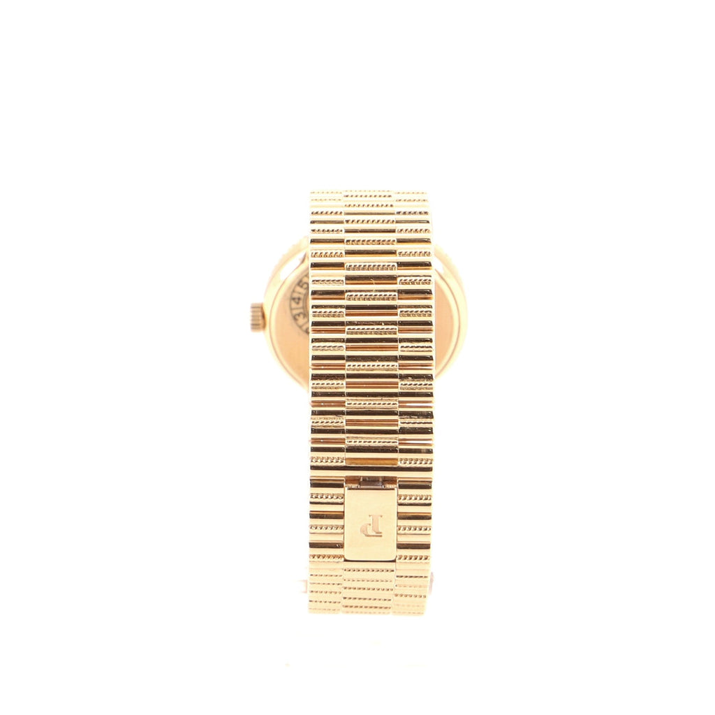 Traditional Manual Watch Rose Gold with Diamond Bezel and Markers 26