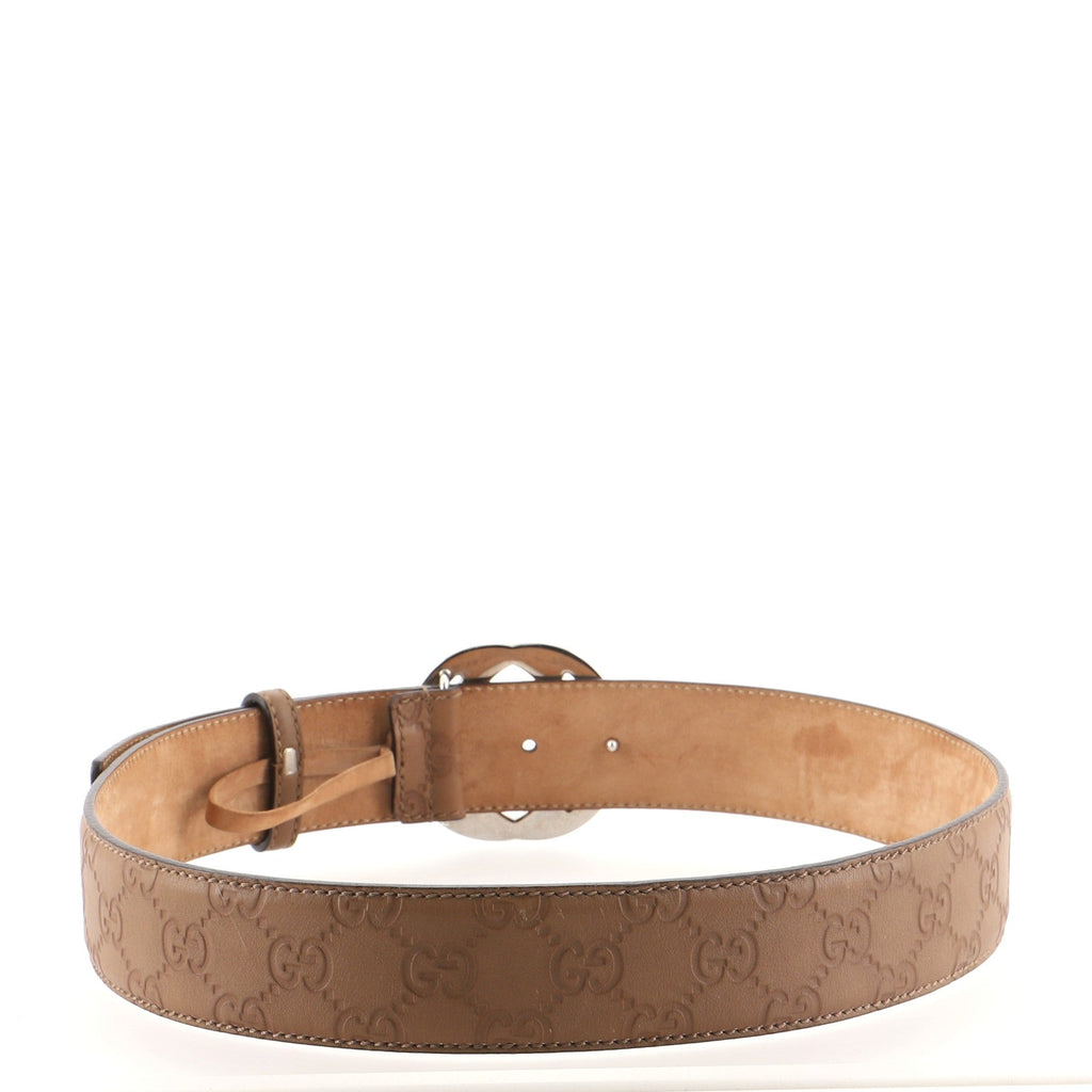 Interlocking G Belt Guccissima Leather Wide 80