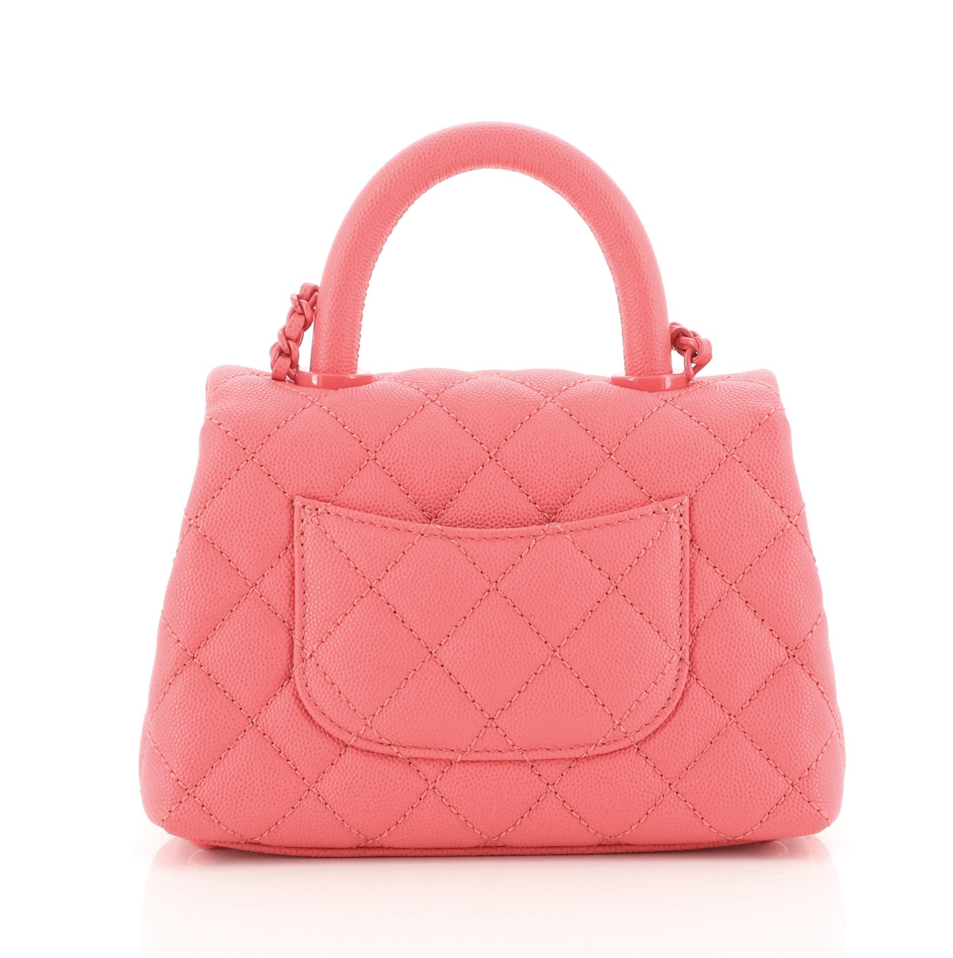 Coco Top Handle Bag Quilted Caviar Extra Mini