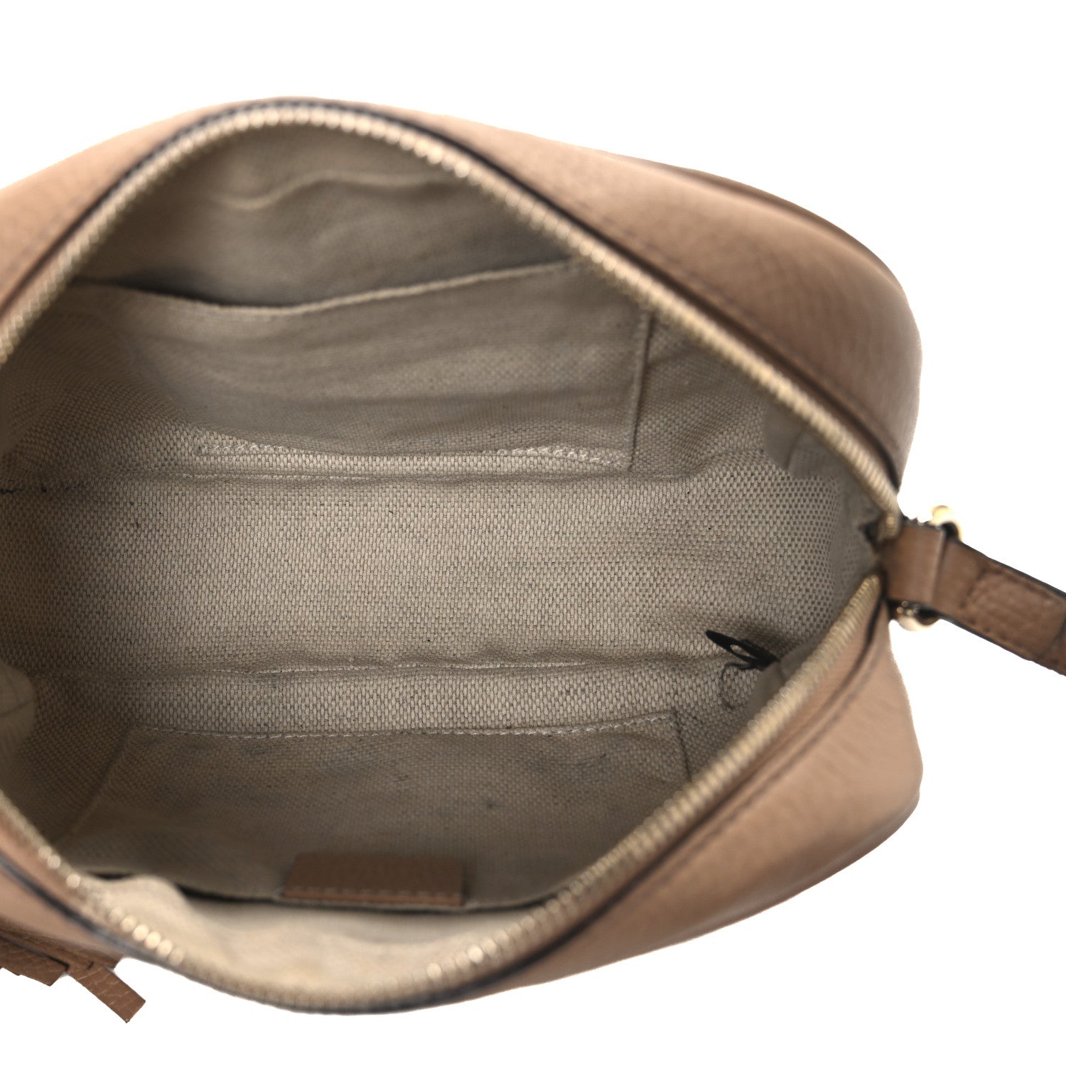 Pebbled Calfskin Small Soho Disco Bag Camelia