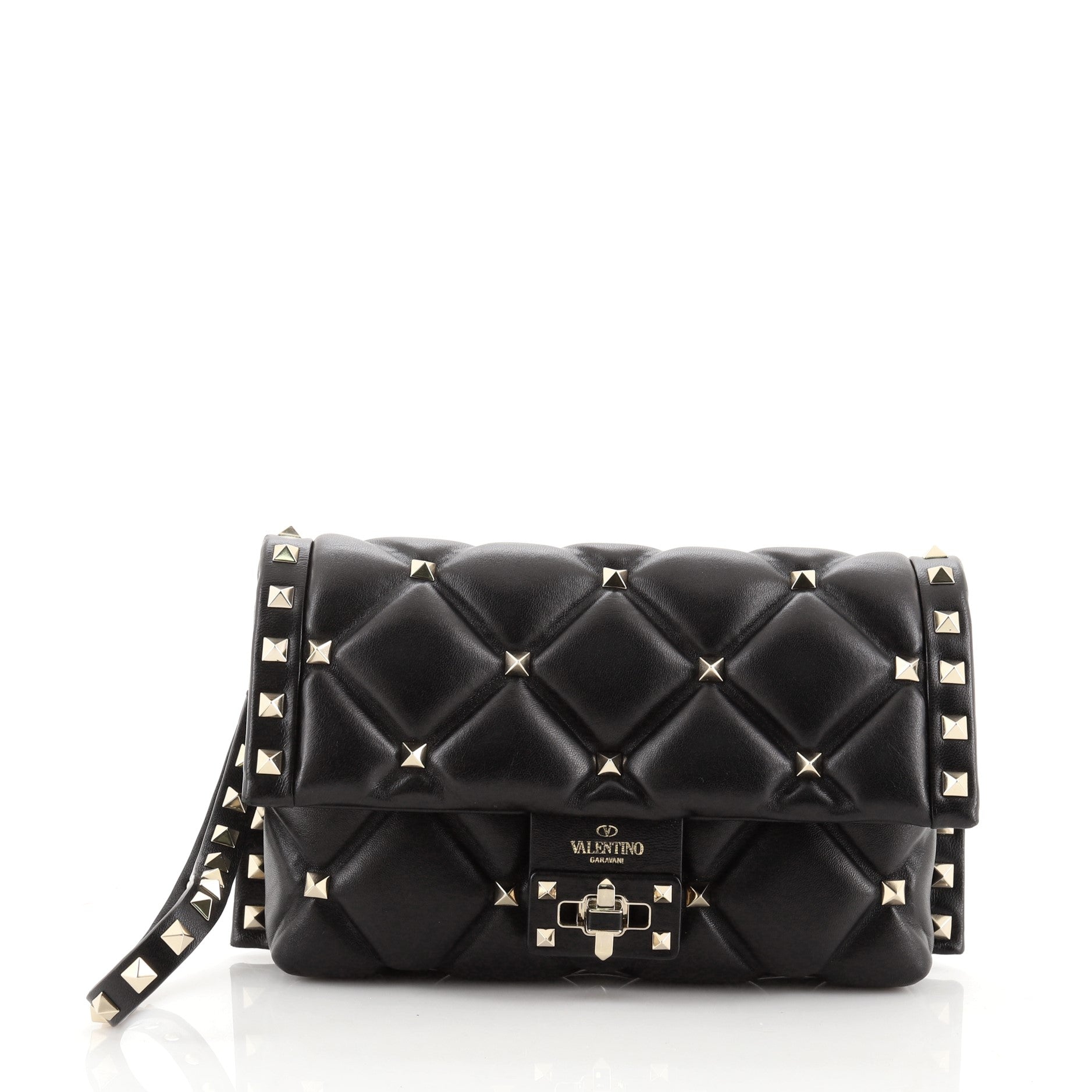 Candystud Wristlet Clutch Leather