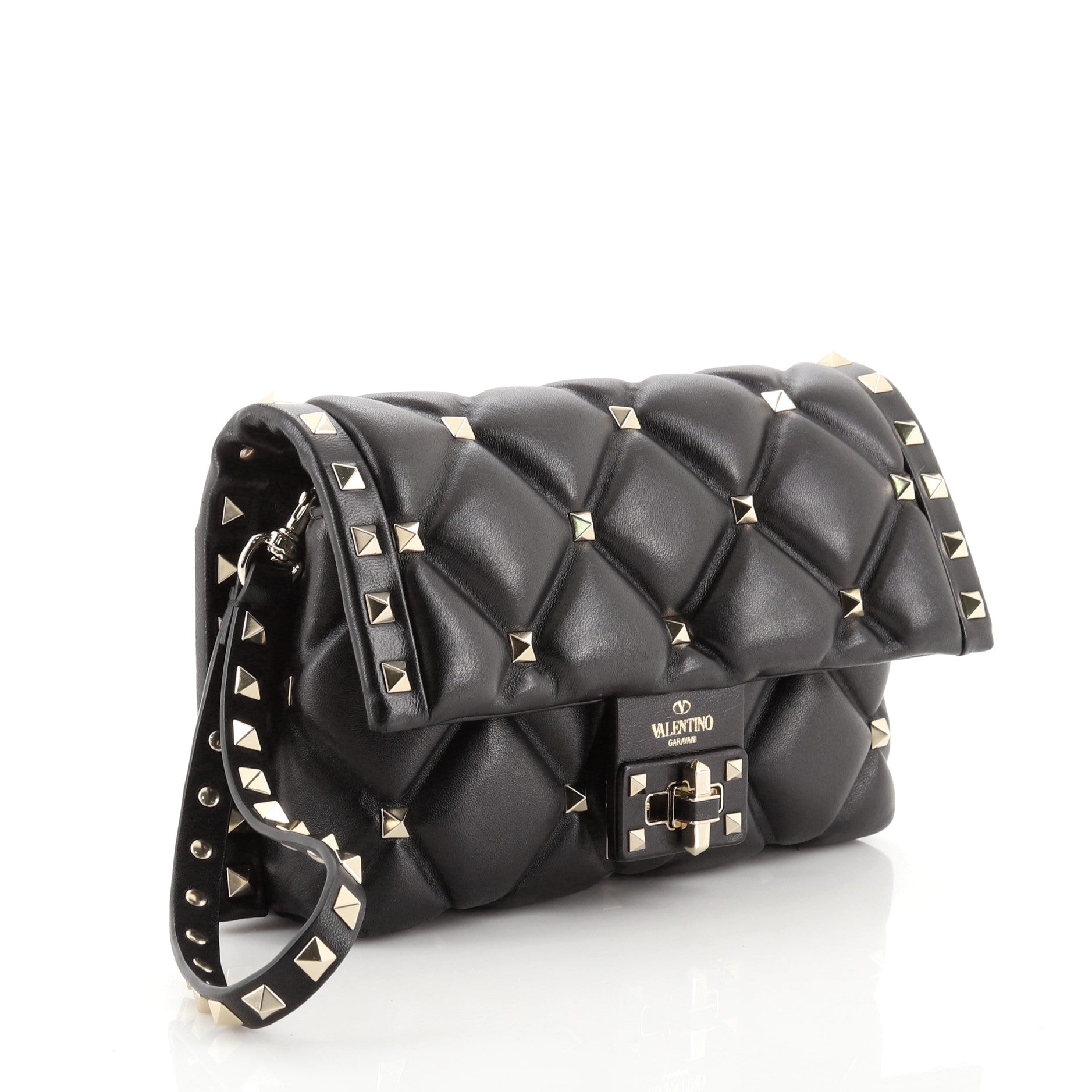 Candystud Wristlet Clutch Leather