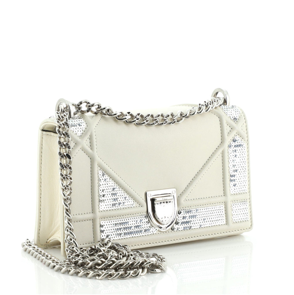Diorama Flap Bag Sequin Embellished Lambskin Mini