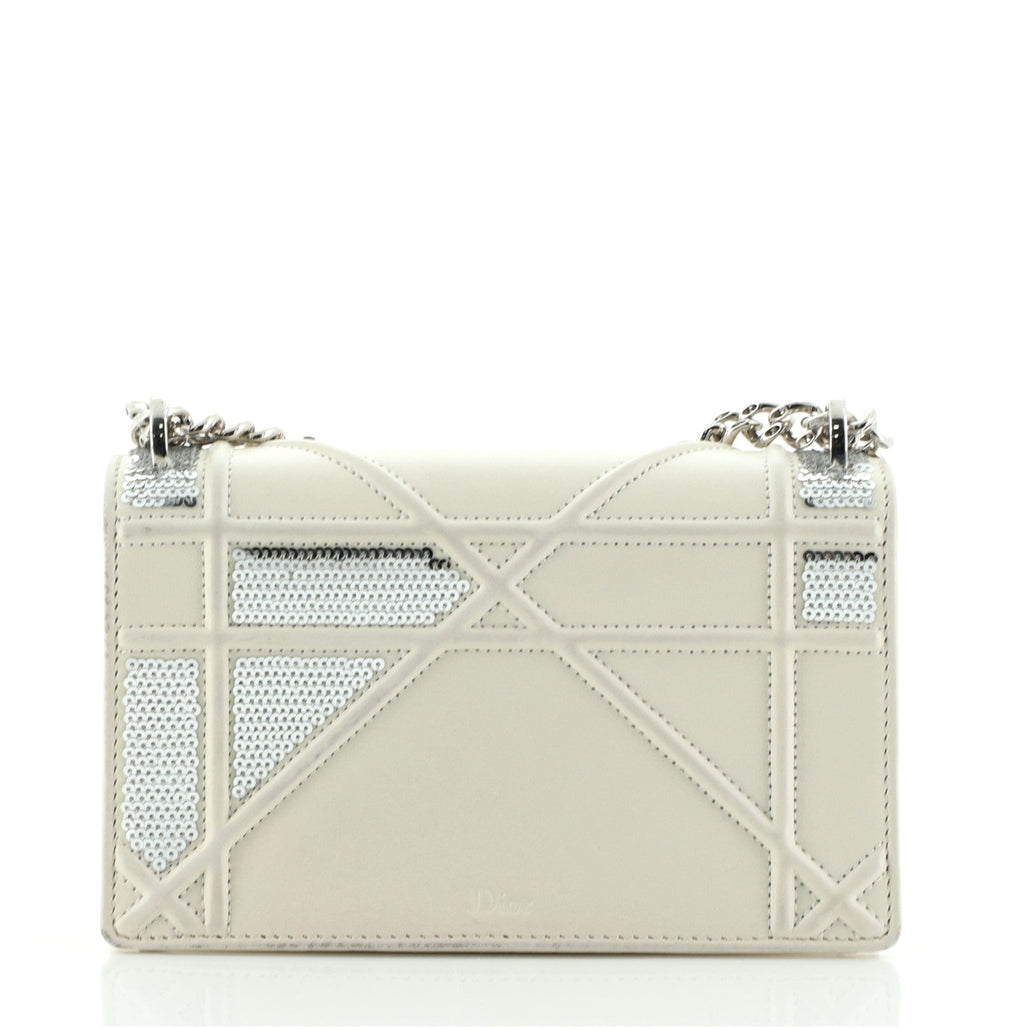 Diorama Flap Bag Sequin Embellished Lambskin Mini