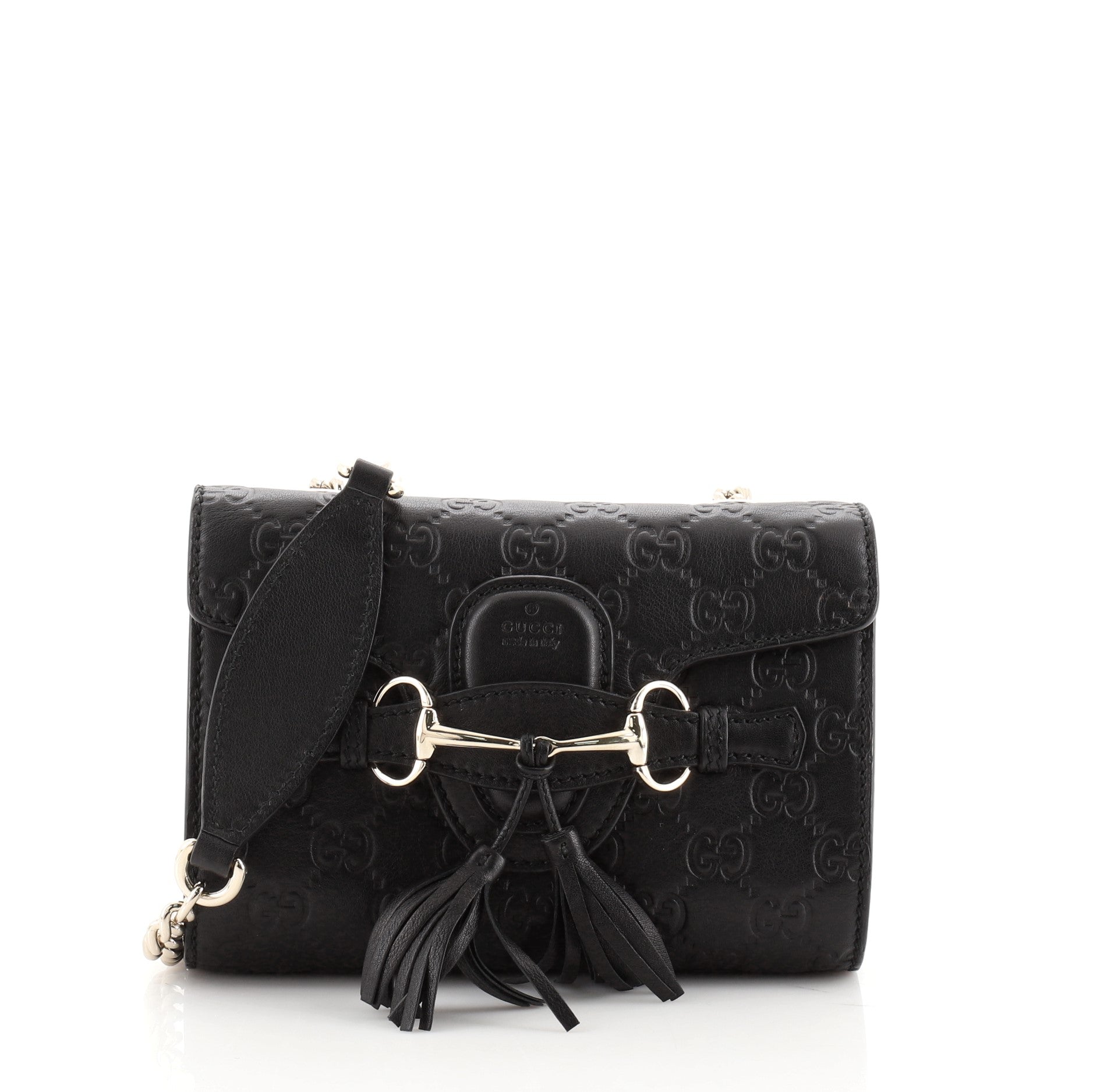 Emily Chain Flap Bag Guccissima Leather Mini