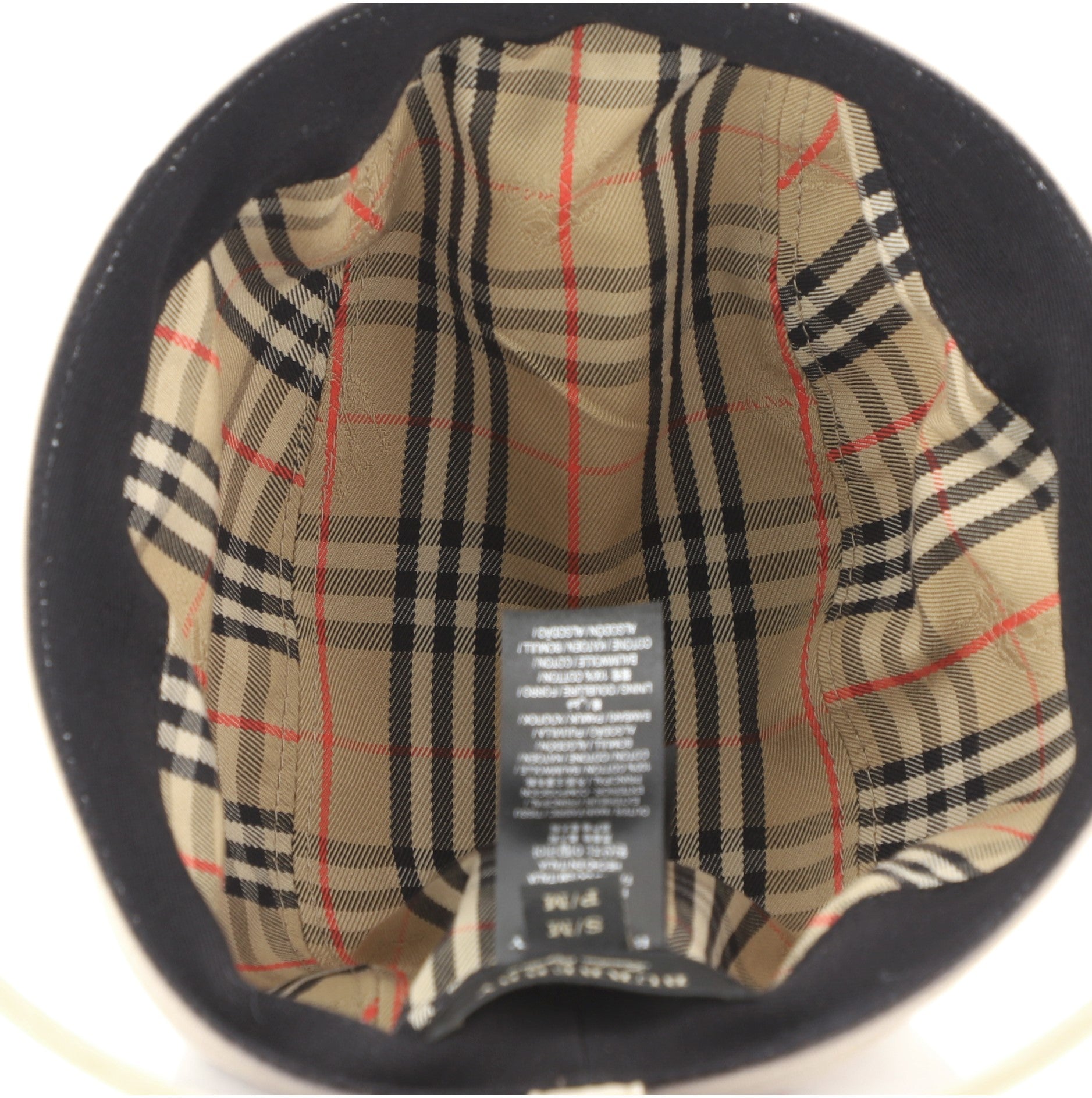 1983 Bucket Hat Nova Check Canvas and PVC Large