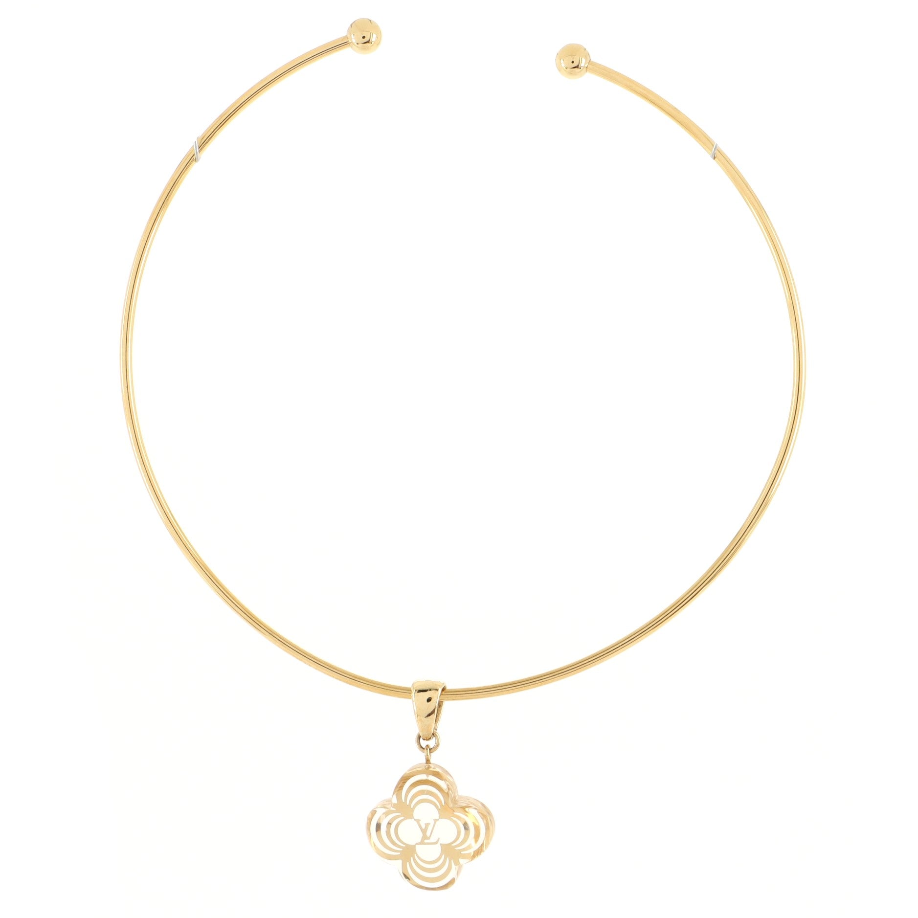 La Folie Choker Necklace Metal and Resin