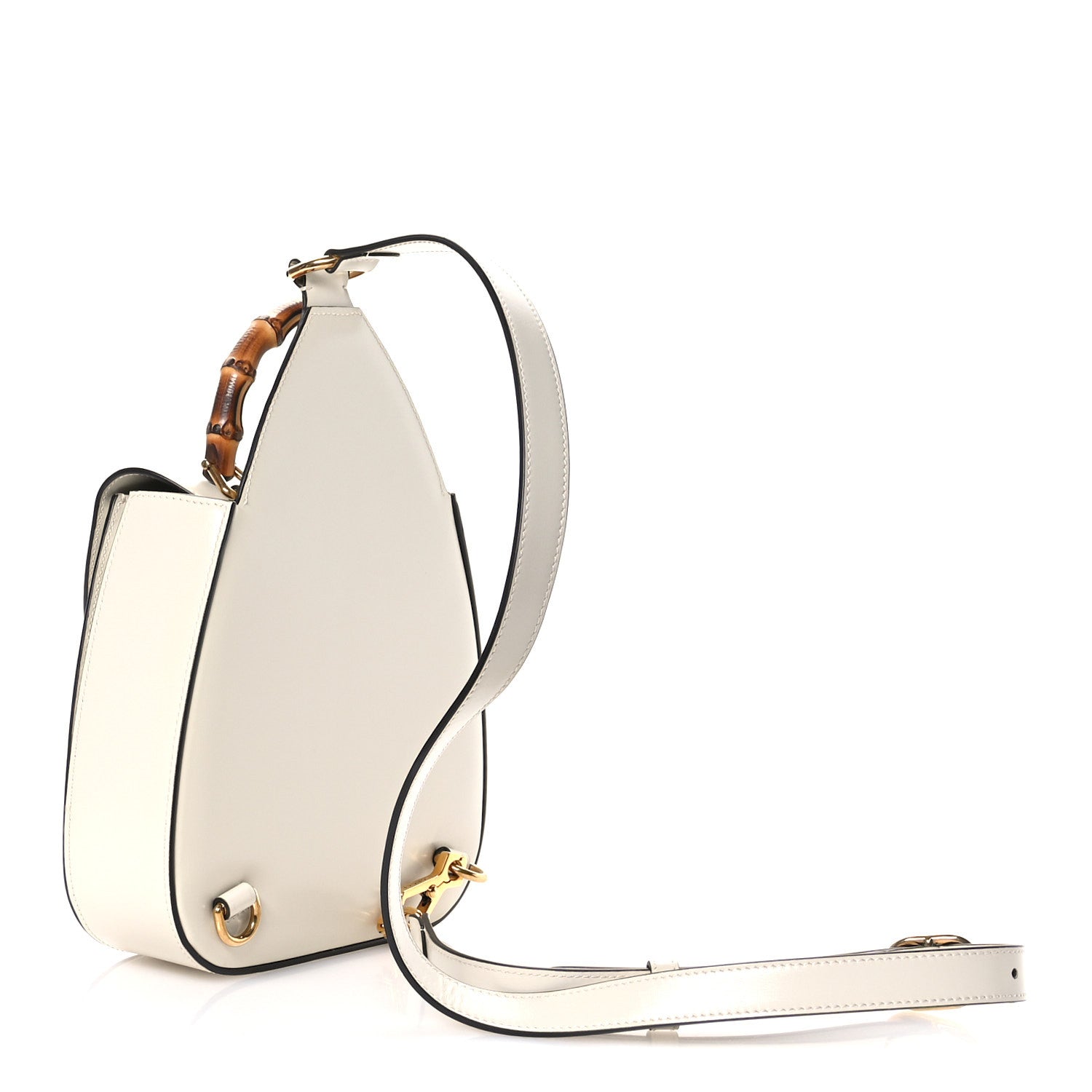 Boarded Dyana Lux Calfskin Bamboo 1947 Backpack Sling Mystic White