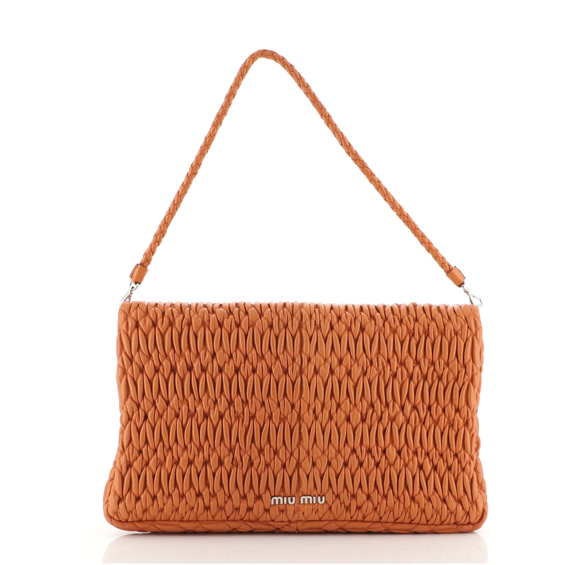 Crystal Clutch Matelasse Leather Large