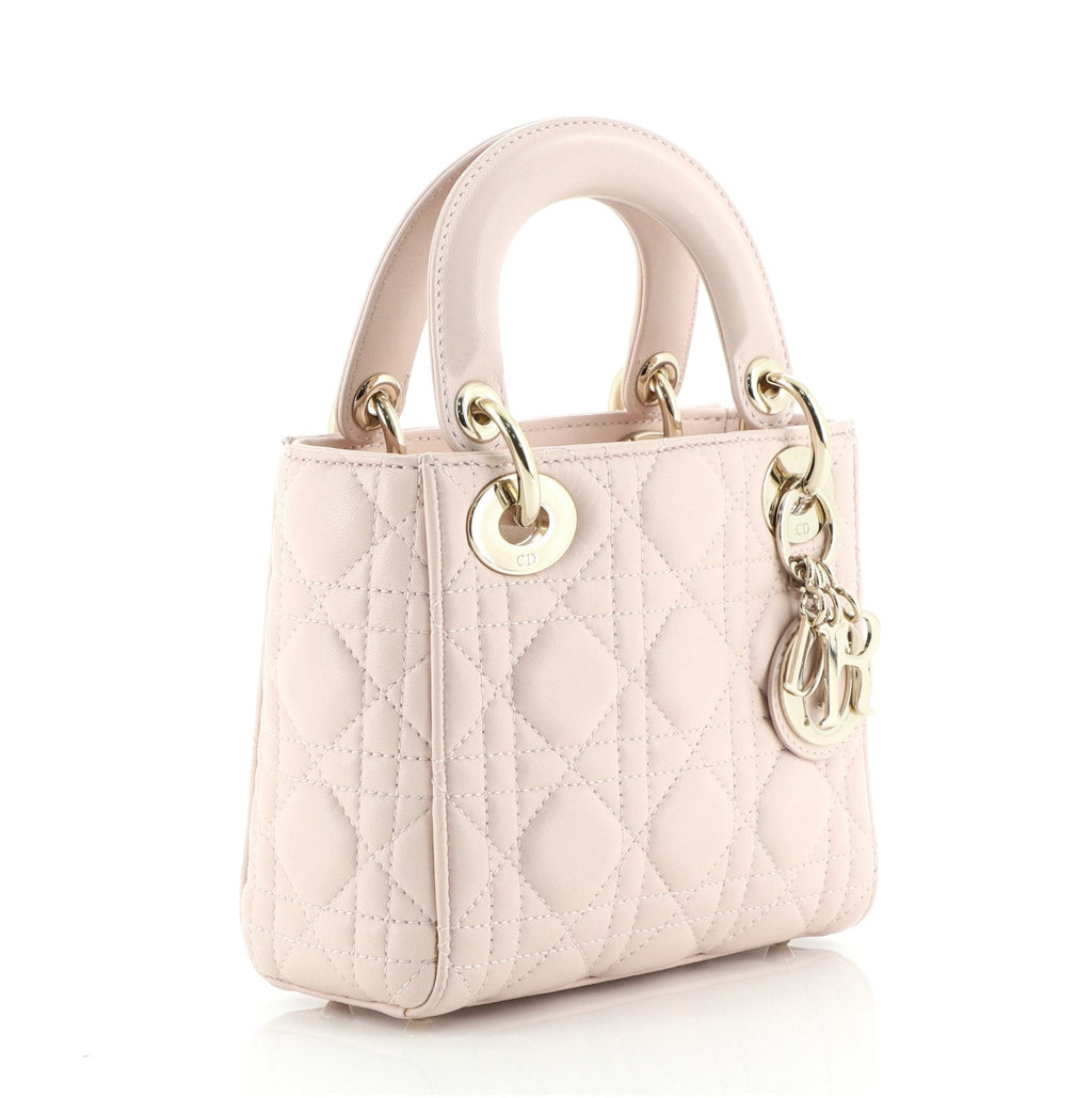 Lady Dior Bag Cannage Quilt Lambskin Mini