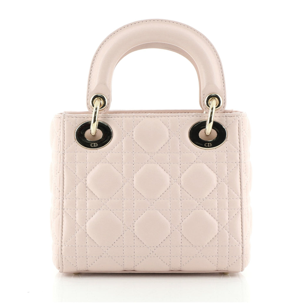 Lady Dior Bag Cannage Quilt Lambskin Mini