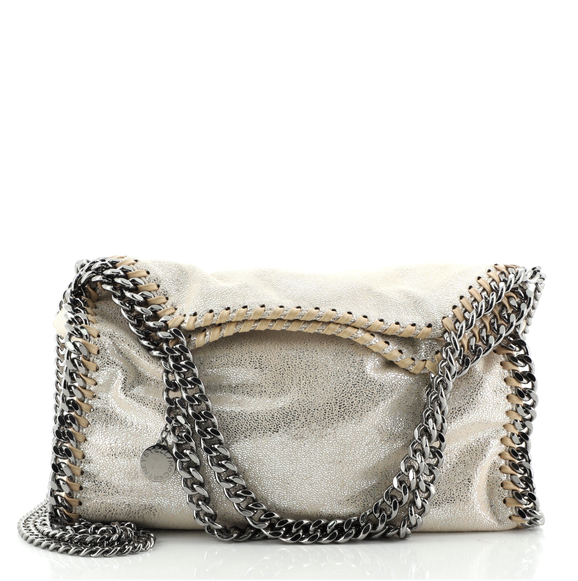 Falabella Fold Over Crossbody Bag Shaggy Deer Mini