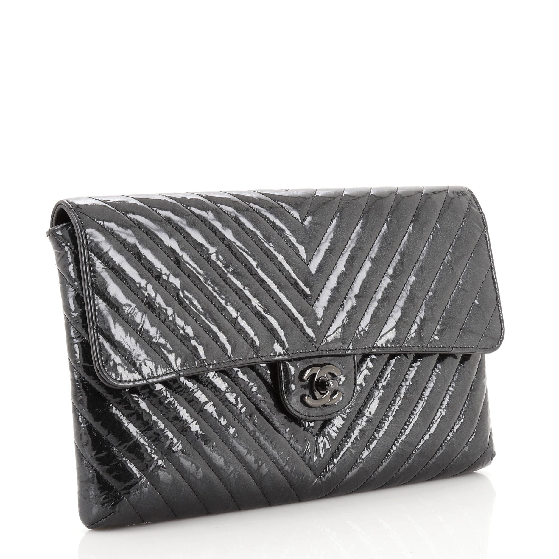 Classic Flap Clutch Chevron Patent