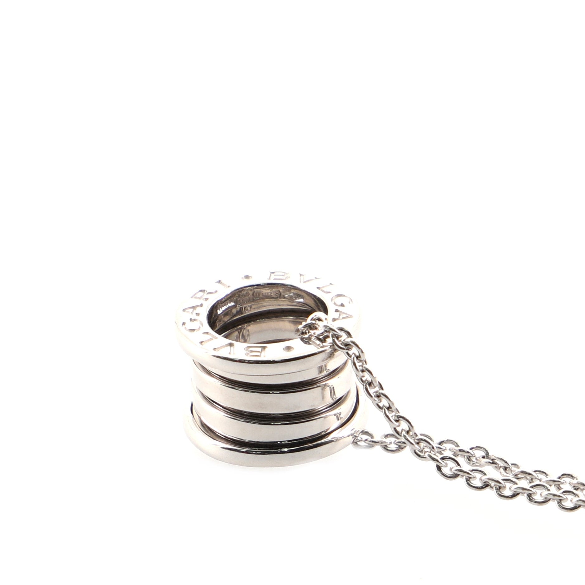 B.Zero1 Pendant Necklace 18K White Gold