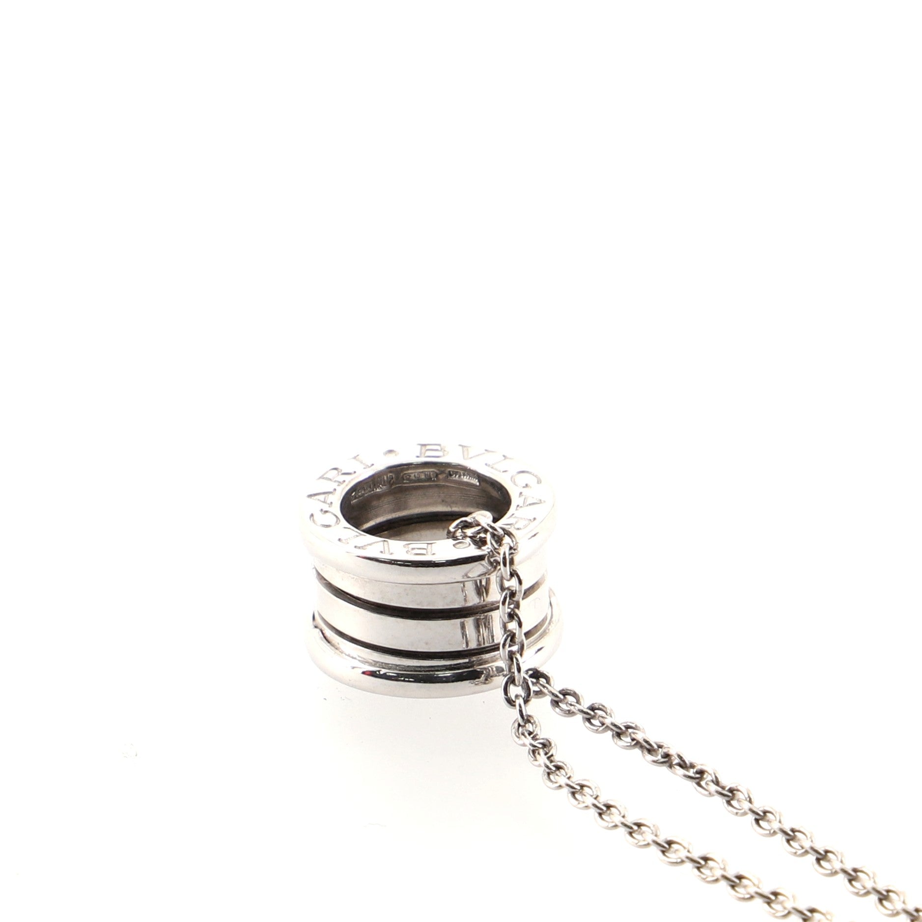 B.Zero1 Pendant Necklace 18K White Gold