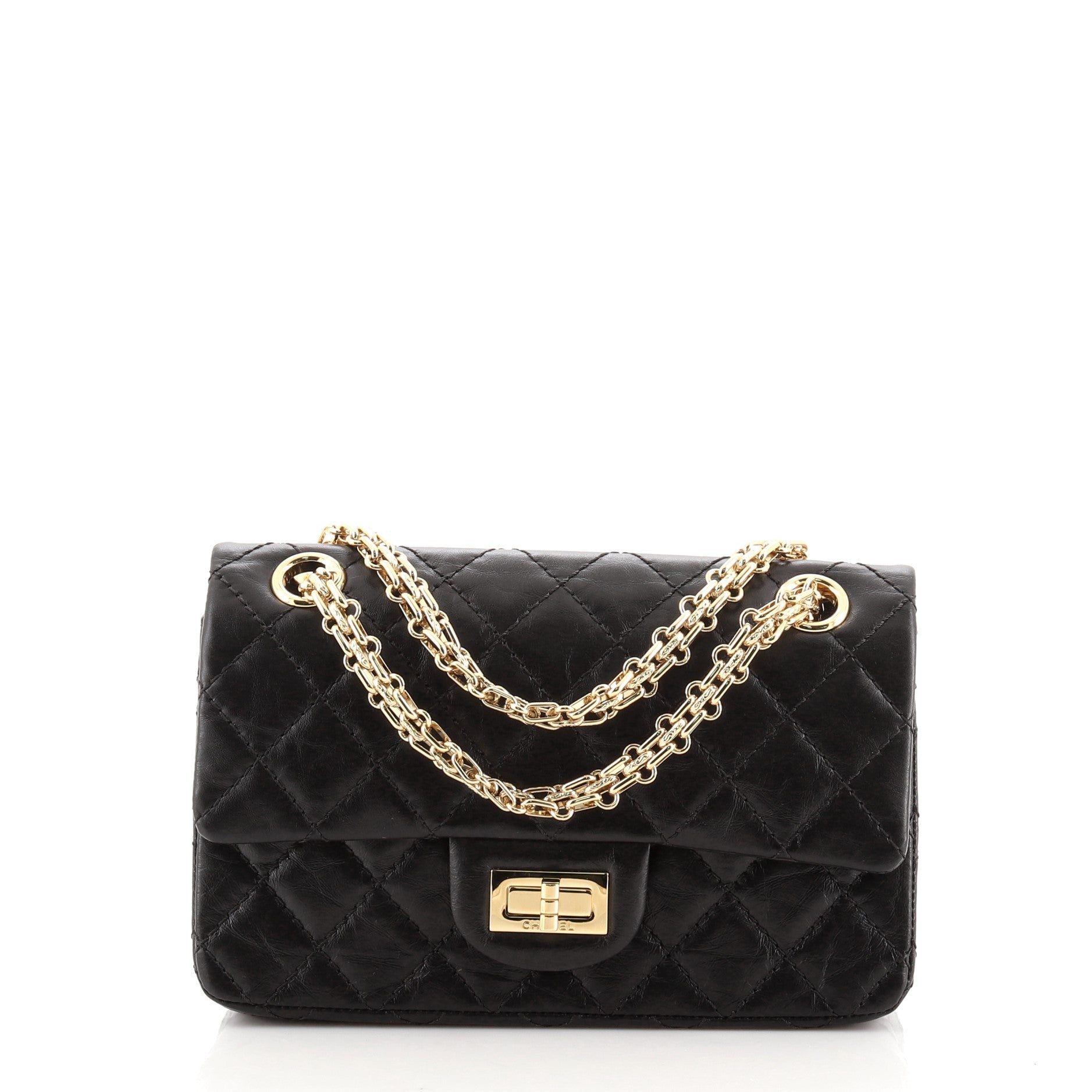 Reissue 2.55 Flap Bag Quilted Aged Calfskin Mini