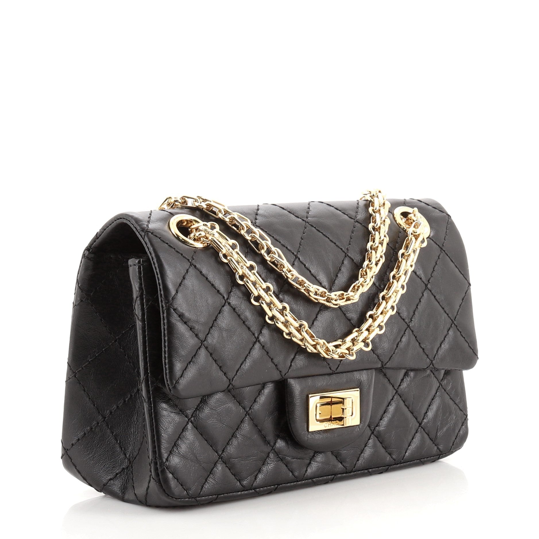 Reissue 2.55 Flap Bag Quilted Aged Calfskin Mini
