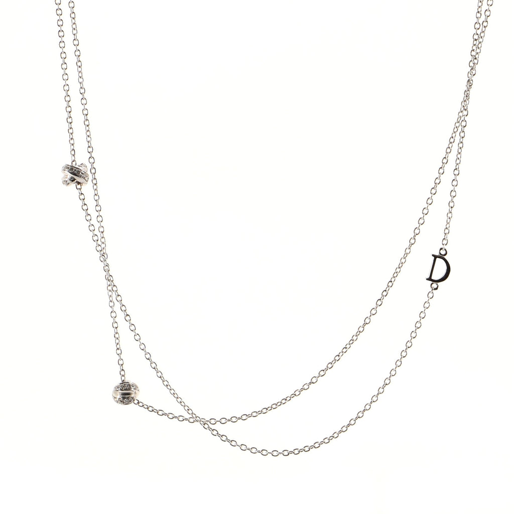 Gomitolo Necklace 18K White Gold with Diamonds