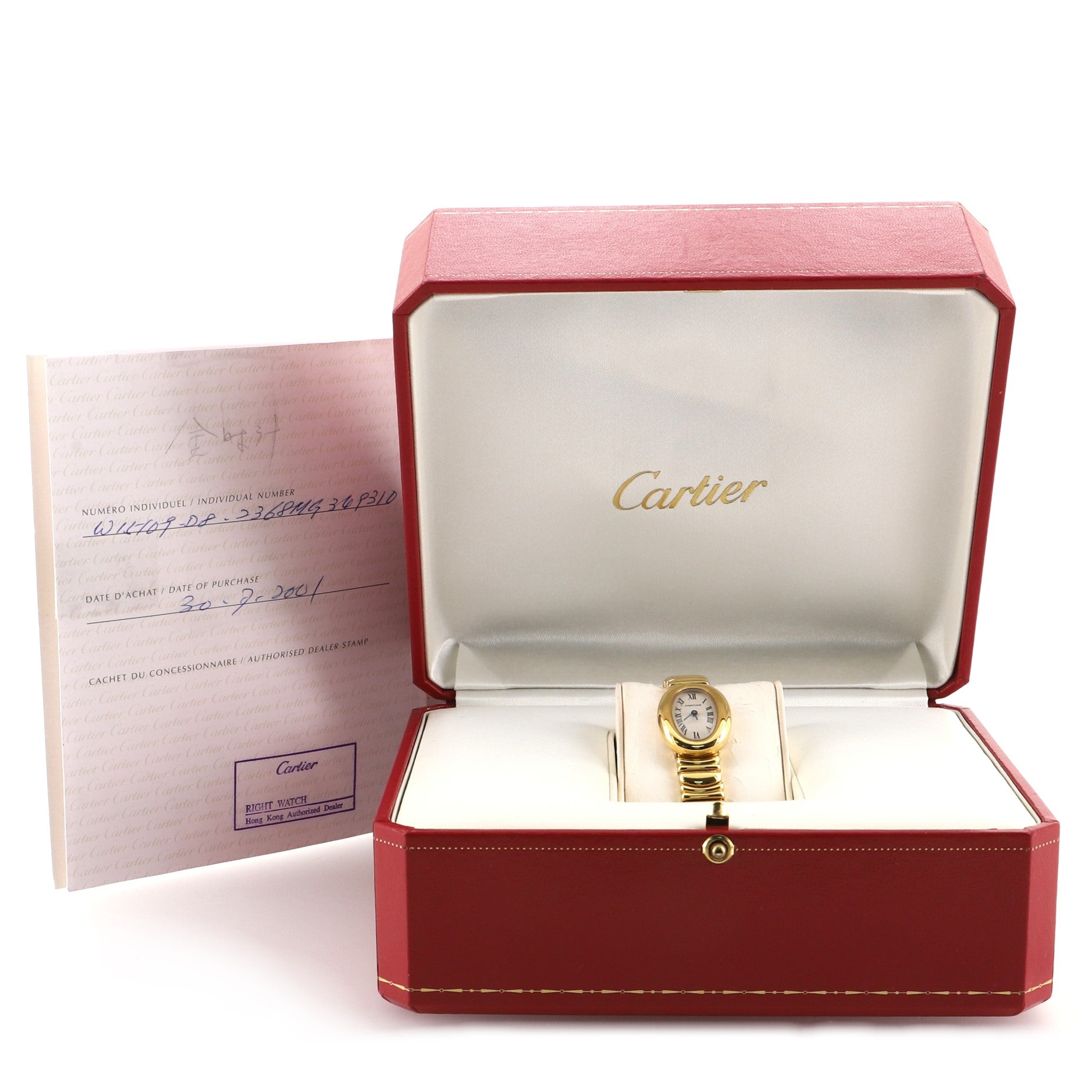 Baignoire Quartz Watch Yellow Gold 18