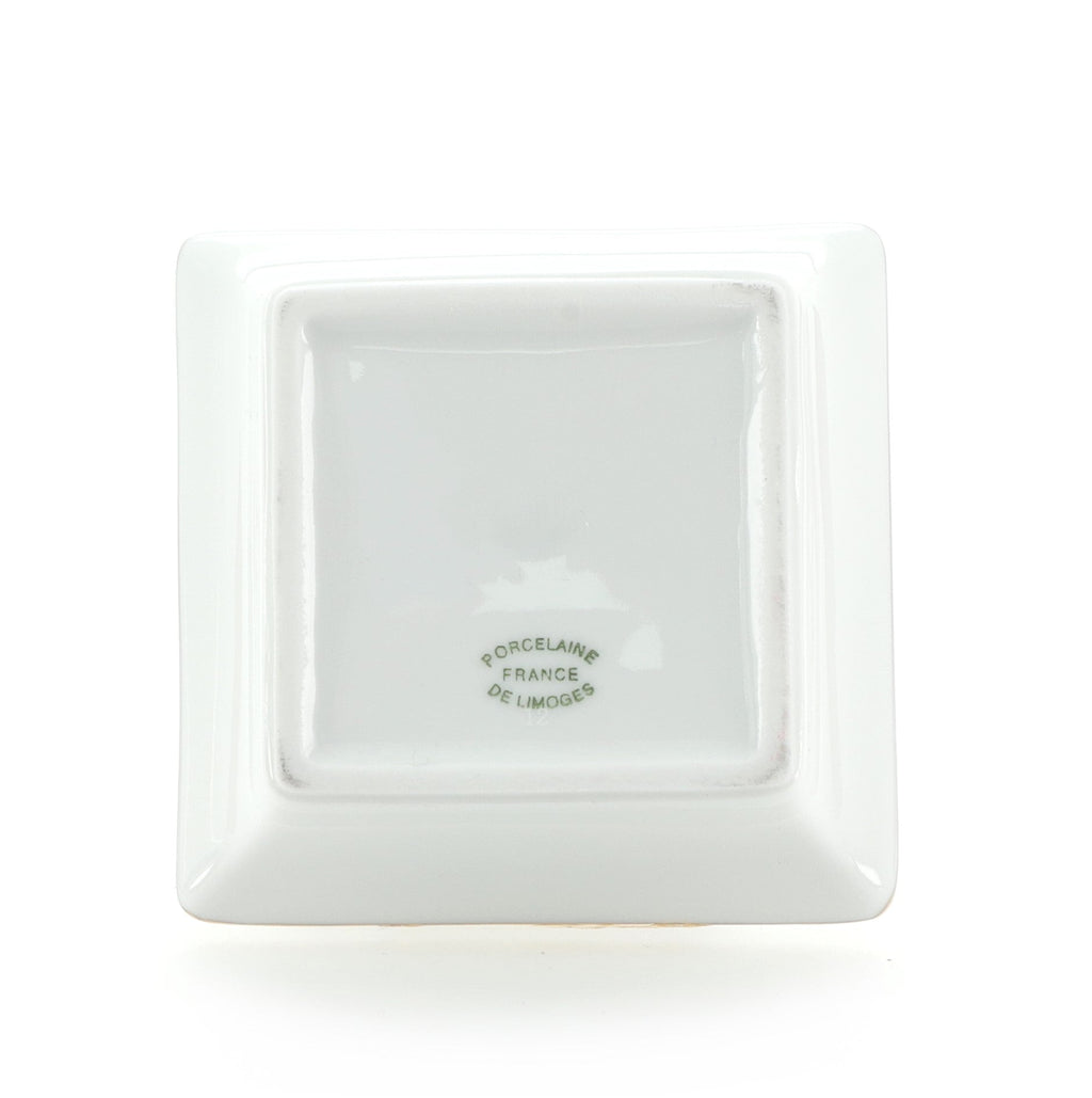 Set of 2 Limoges Panthere Trinket Trays Printed Porcelain Mini