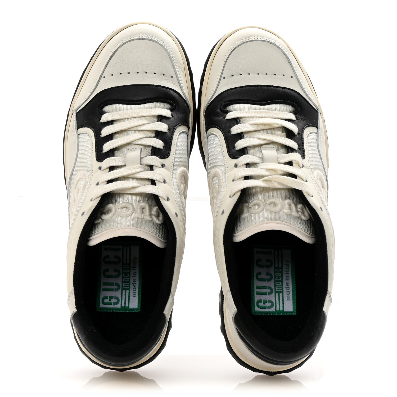 Dali Soft Calfskin Womens Mac80 Sneakers 38.5 Off White Black