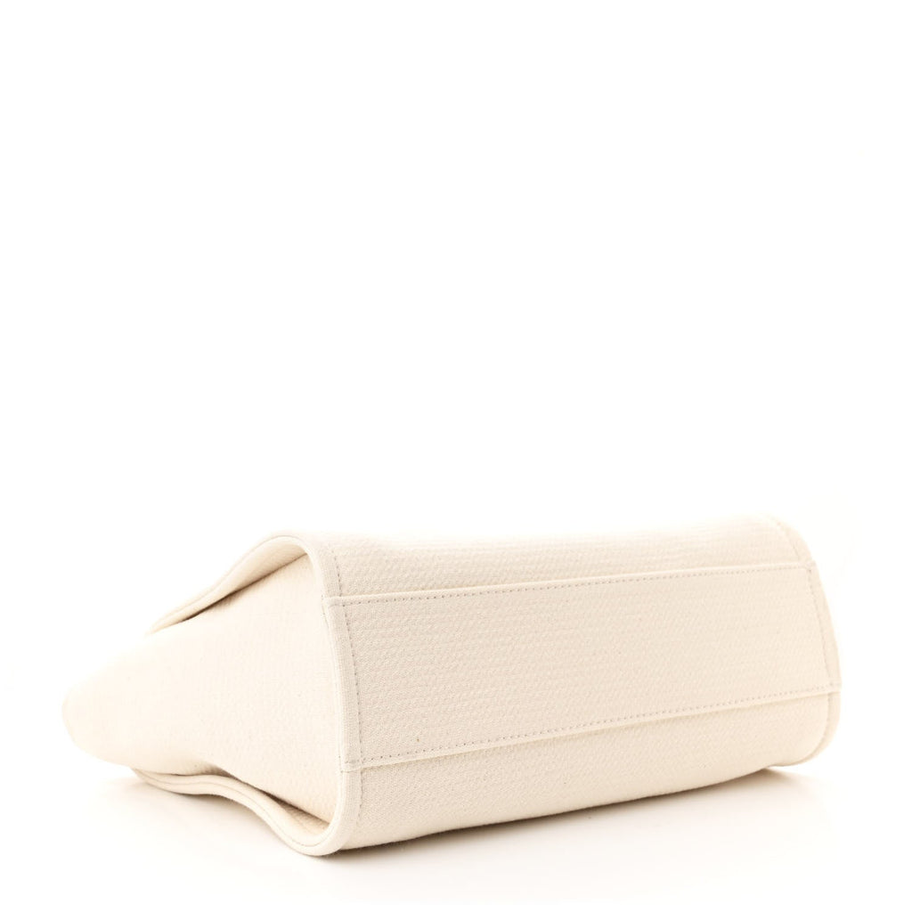 Canvas Small Deauville Tote Beige