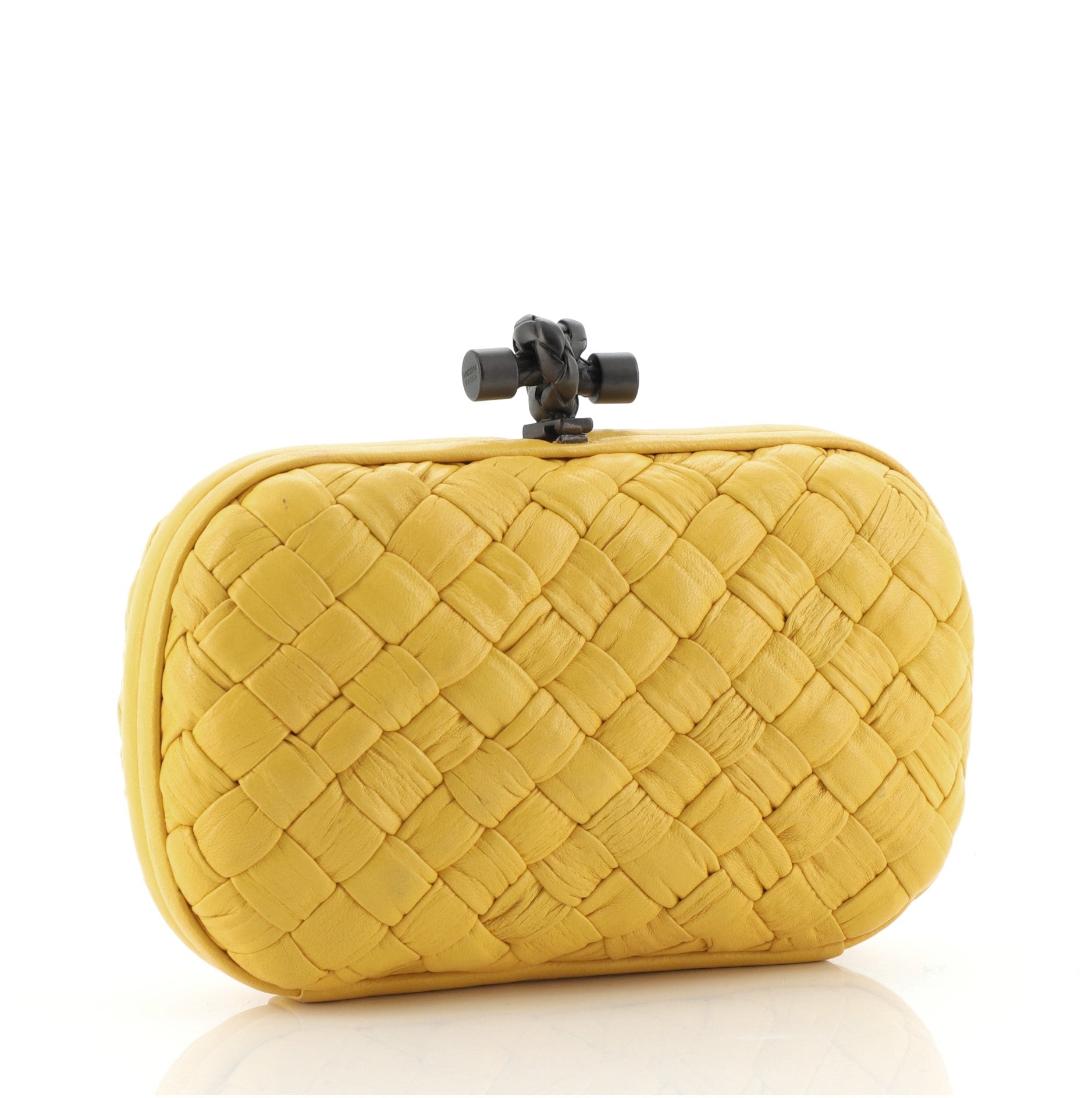 Box Knot Clutch Intrecciato Nappa Small