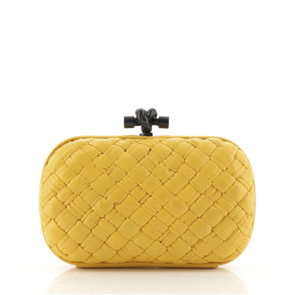 Box Knot Clutch Intrecciato Nappa Small