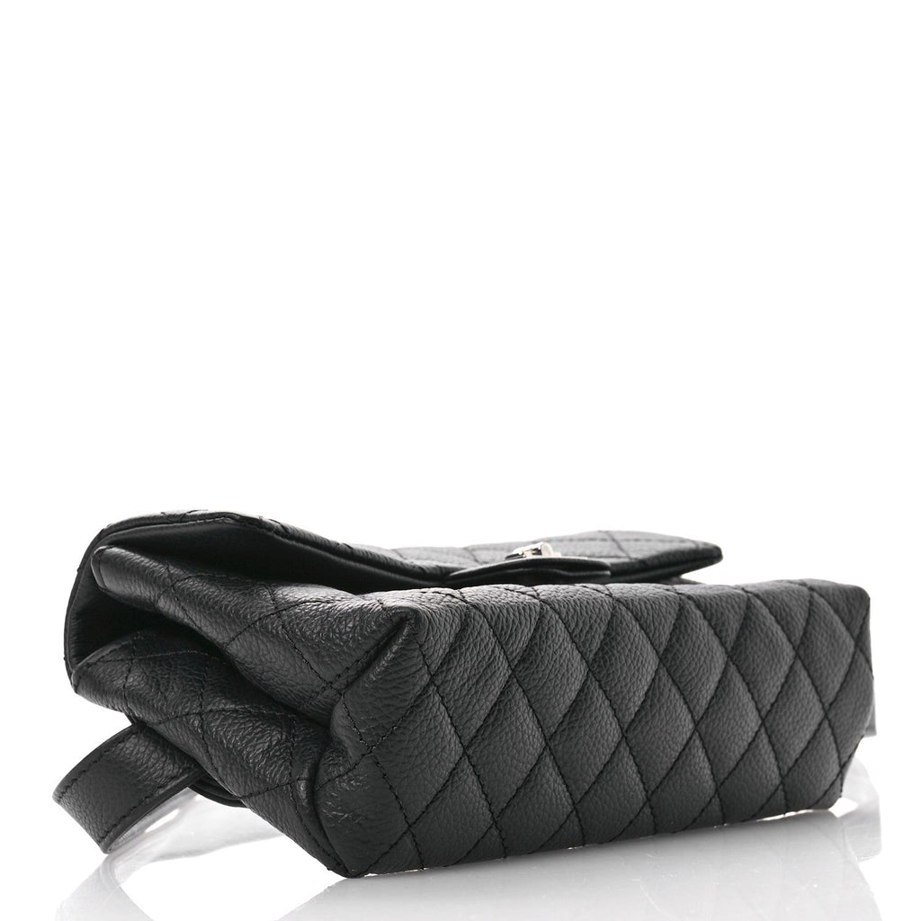 Grained Calfskin Quilted 2.55 Reissue Flap Belt Bag Clutch  Black