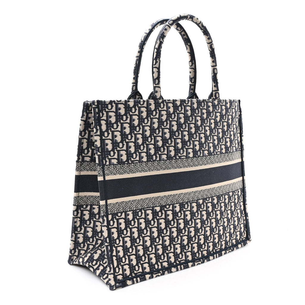 Oblique Large Book Tote Blue Multicolor