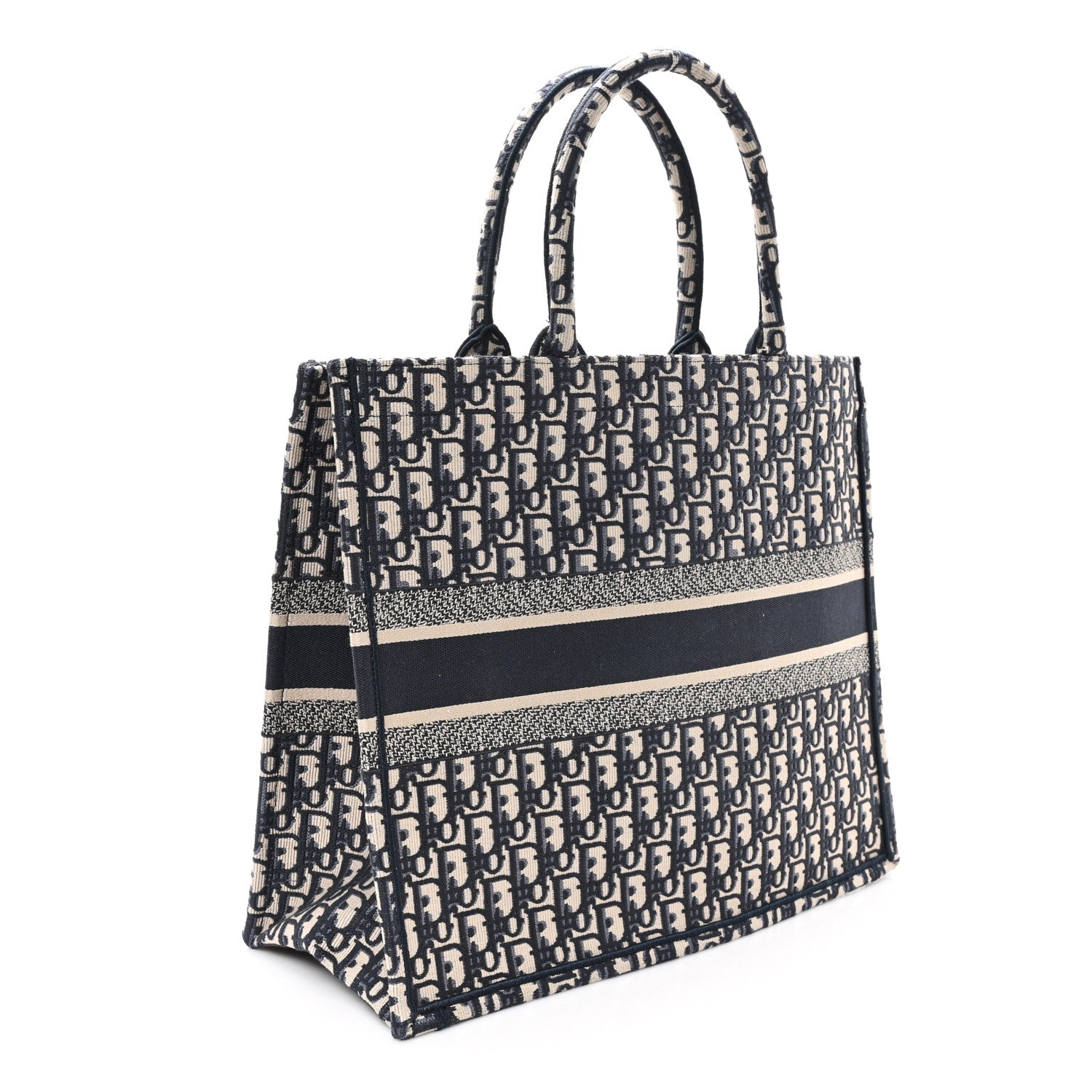 Oblique Large Book Tote Blue Multicolor