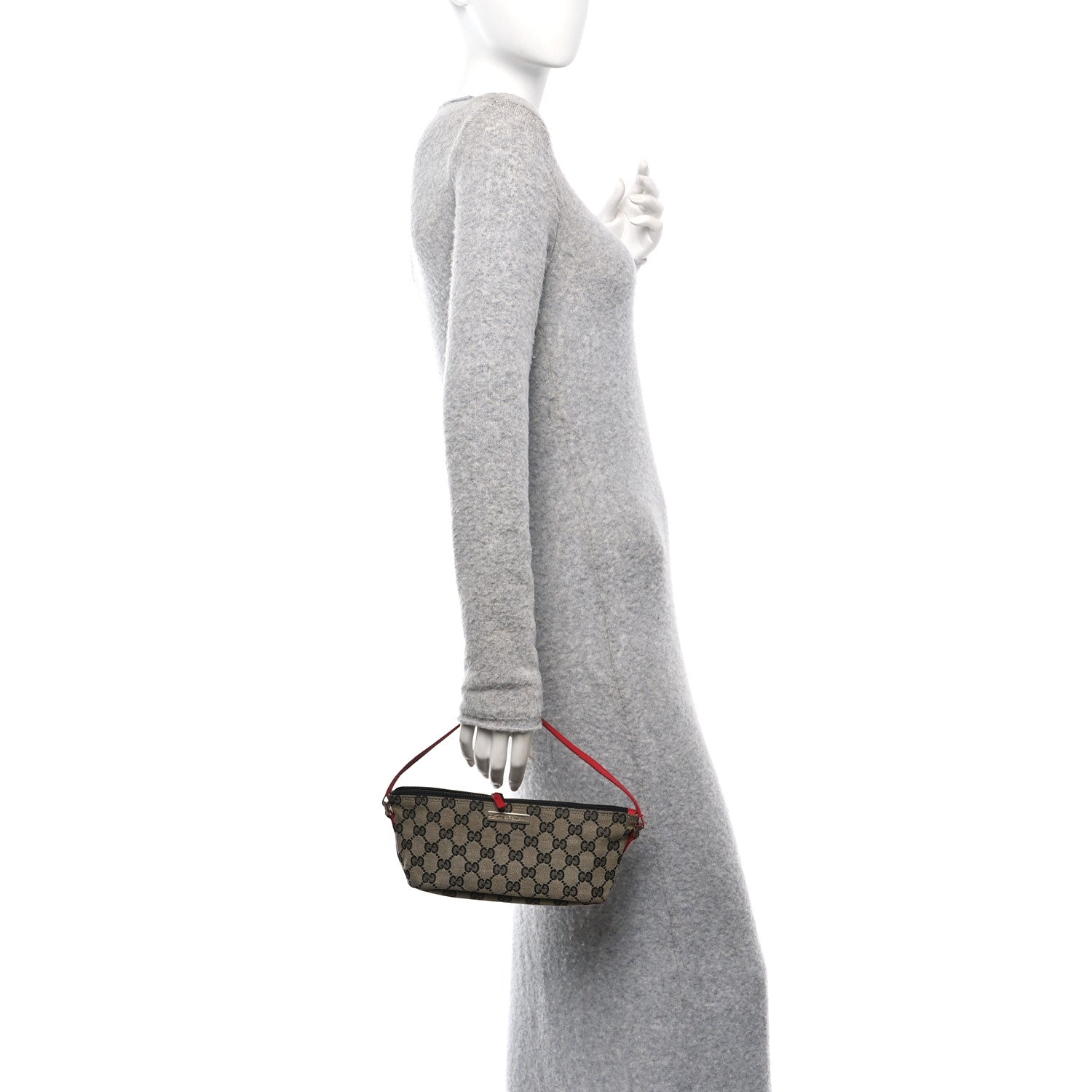 Monogram Boat Pochette Black Red
