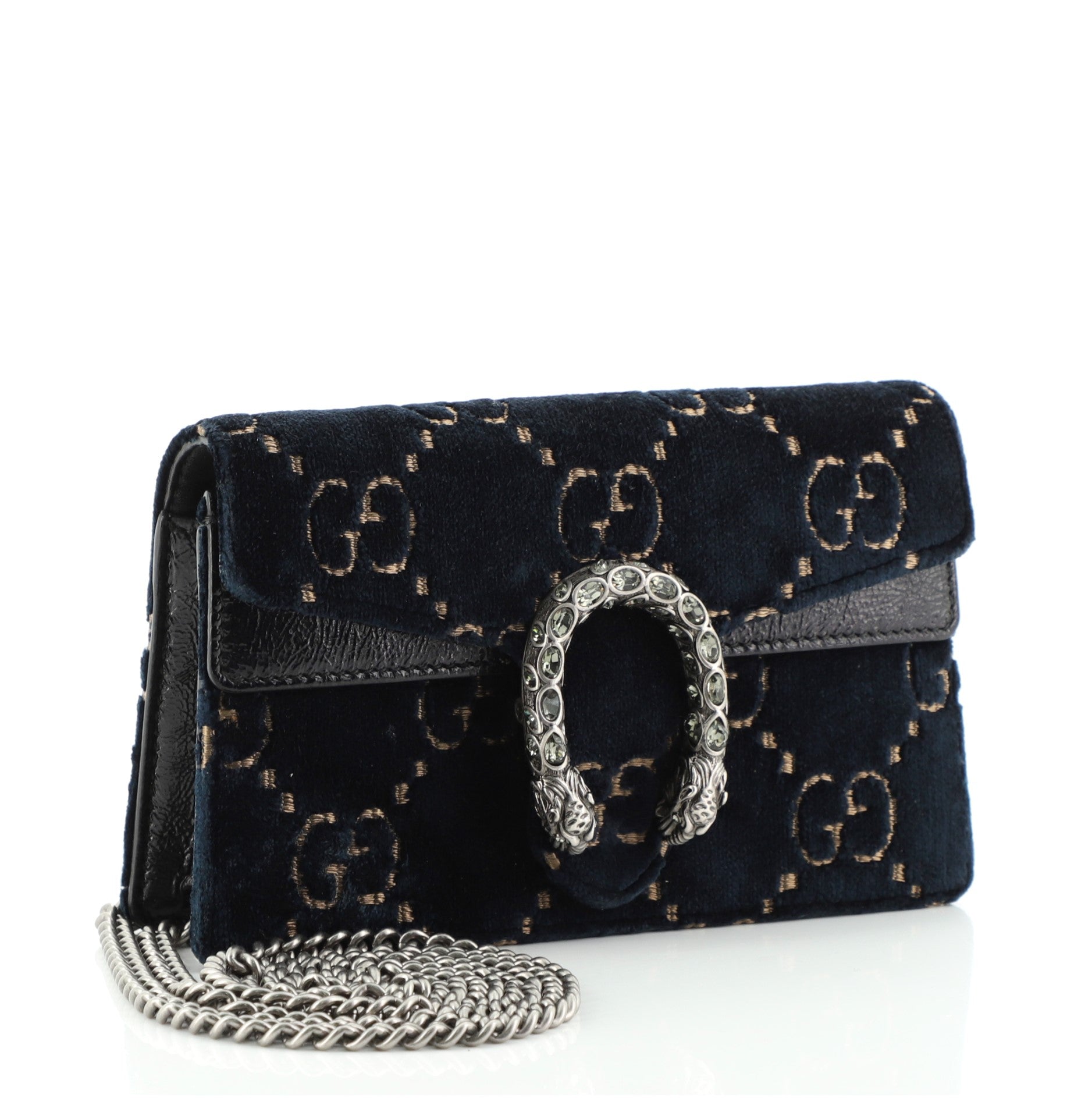 Dionysus Bag GG Velvet Super Mini