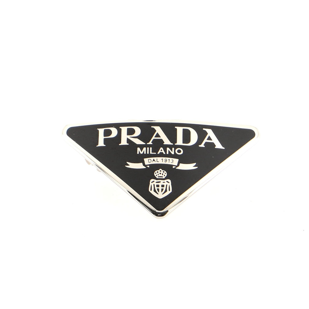 Logo Hair Clip Enameled Metal XS