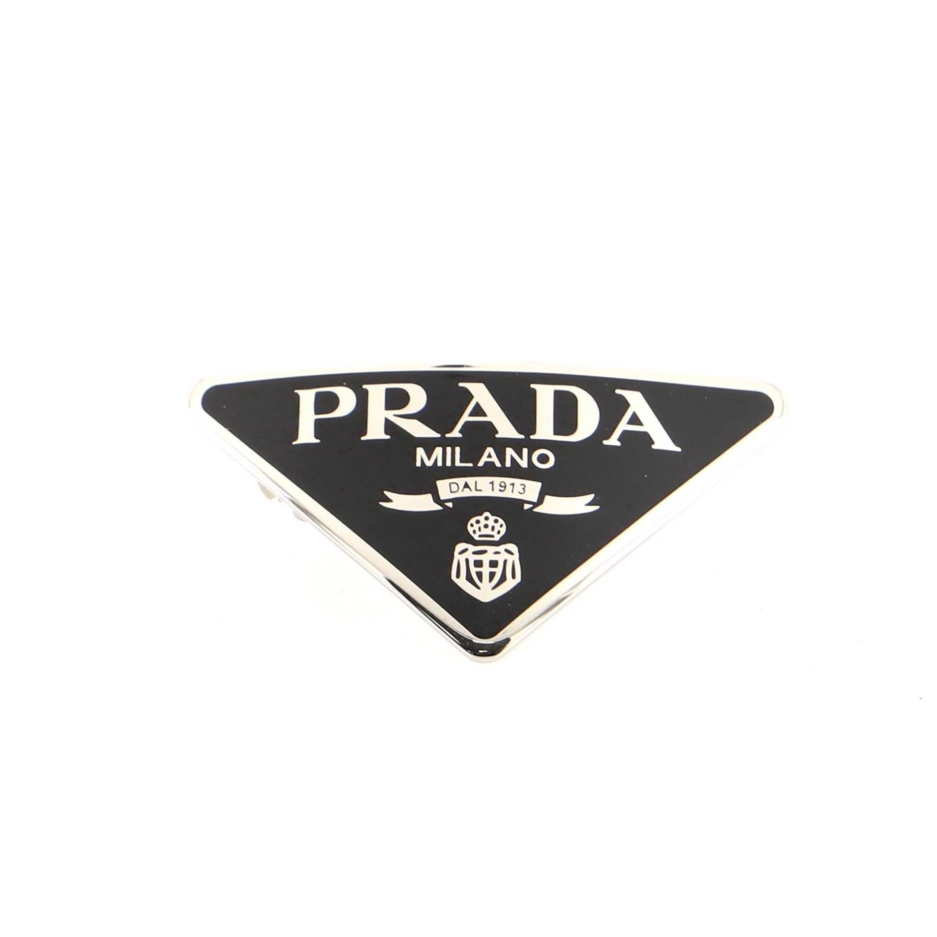 Logo Hair Clip Enameled Metal XS