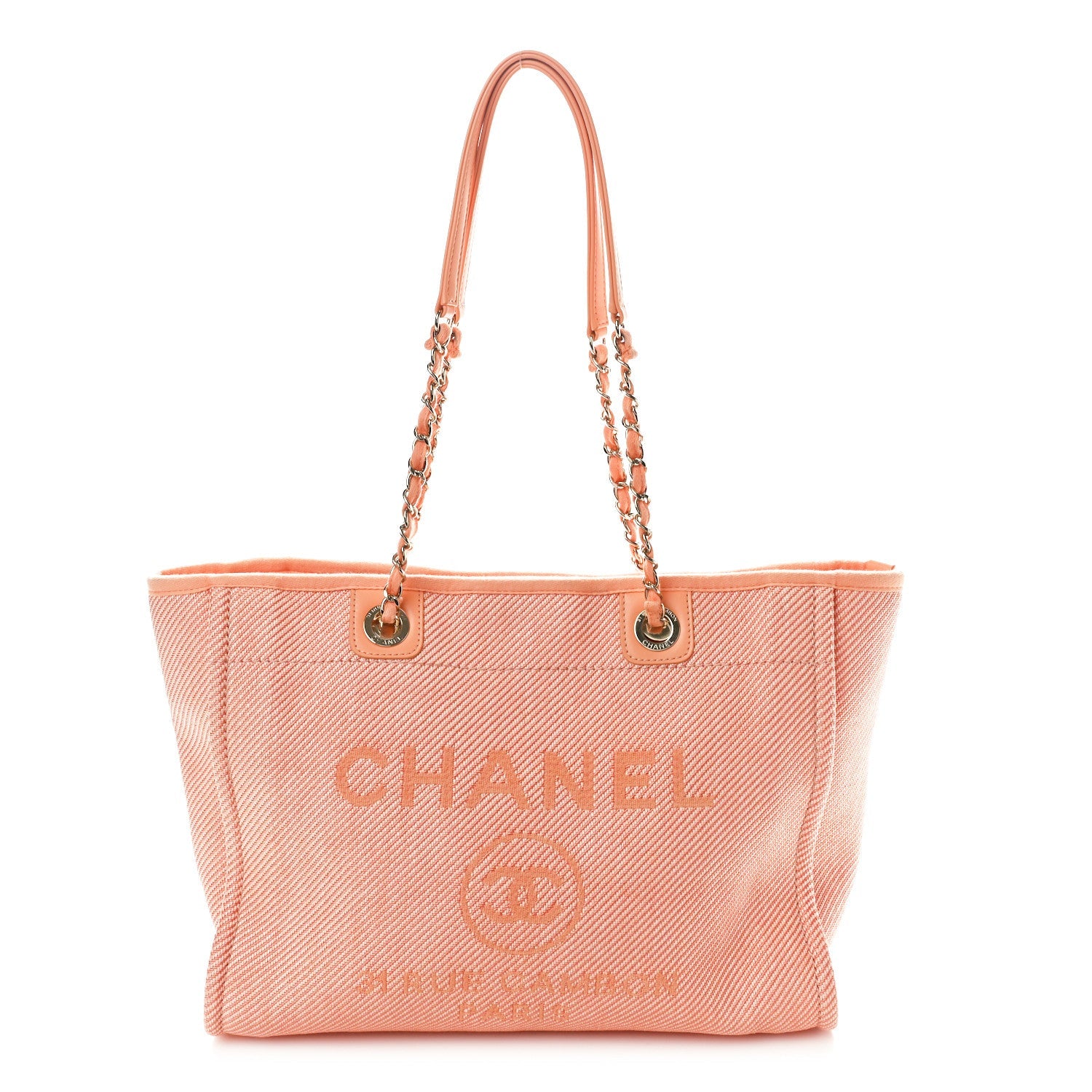 Mixed Fibers Small Deauville Tote Light Orange