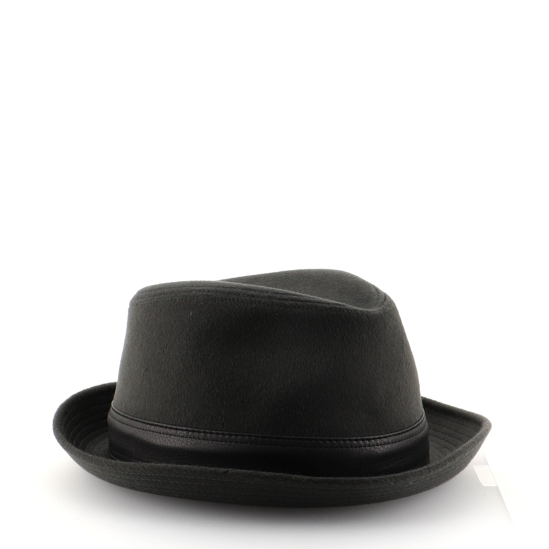 Funky Hat Cashmere with Leather XL