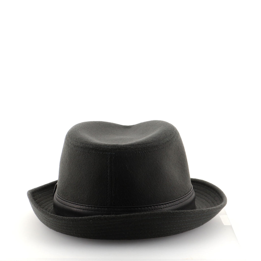 Funky Hat Cashmere with Leather XL