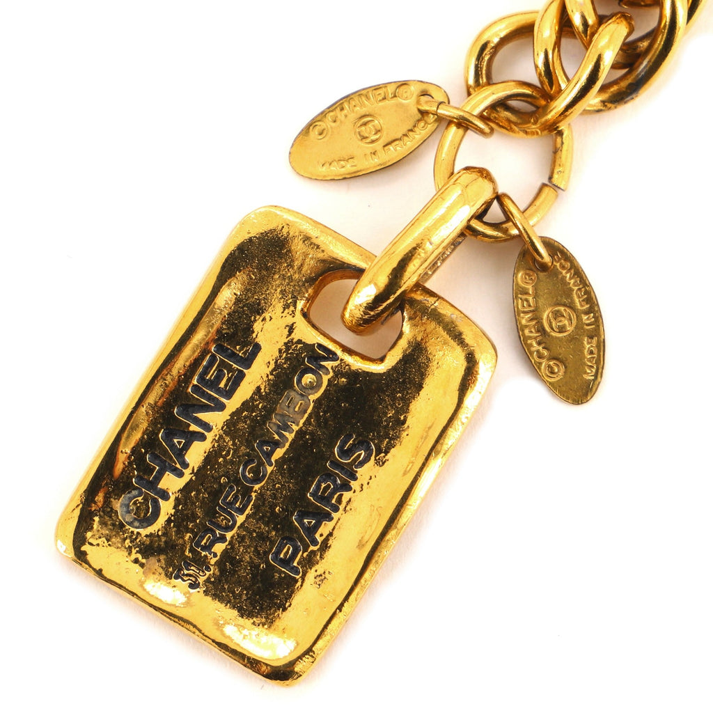 Vintage Multi-Chain Medallion Belt Metal 80