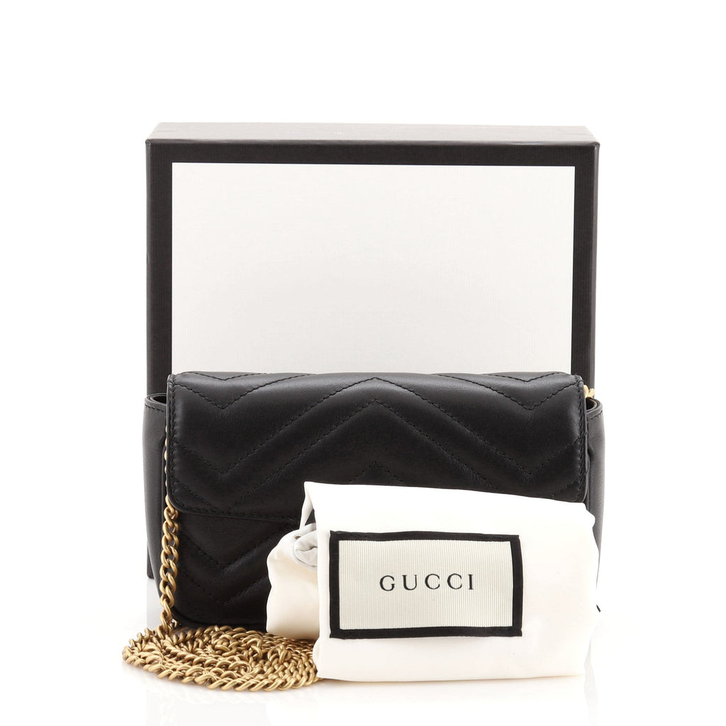 GG Marmont Flap Bag Matelasse Leather Super Mini