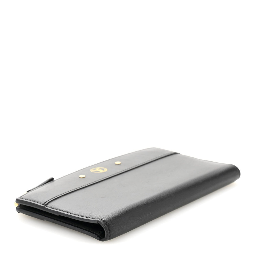 Calfskin City Steamer Wallet Black