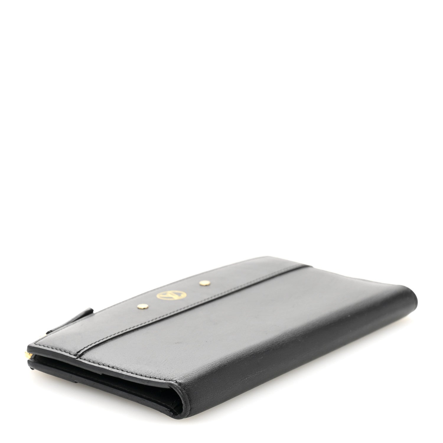 Calfskin City Steamer Wallet Black