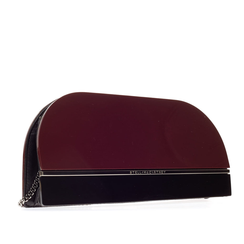 Chain Clutch Faux Leather