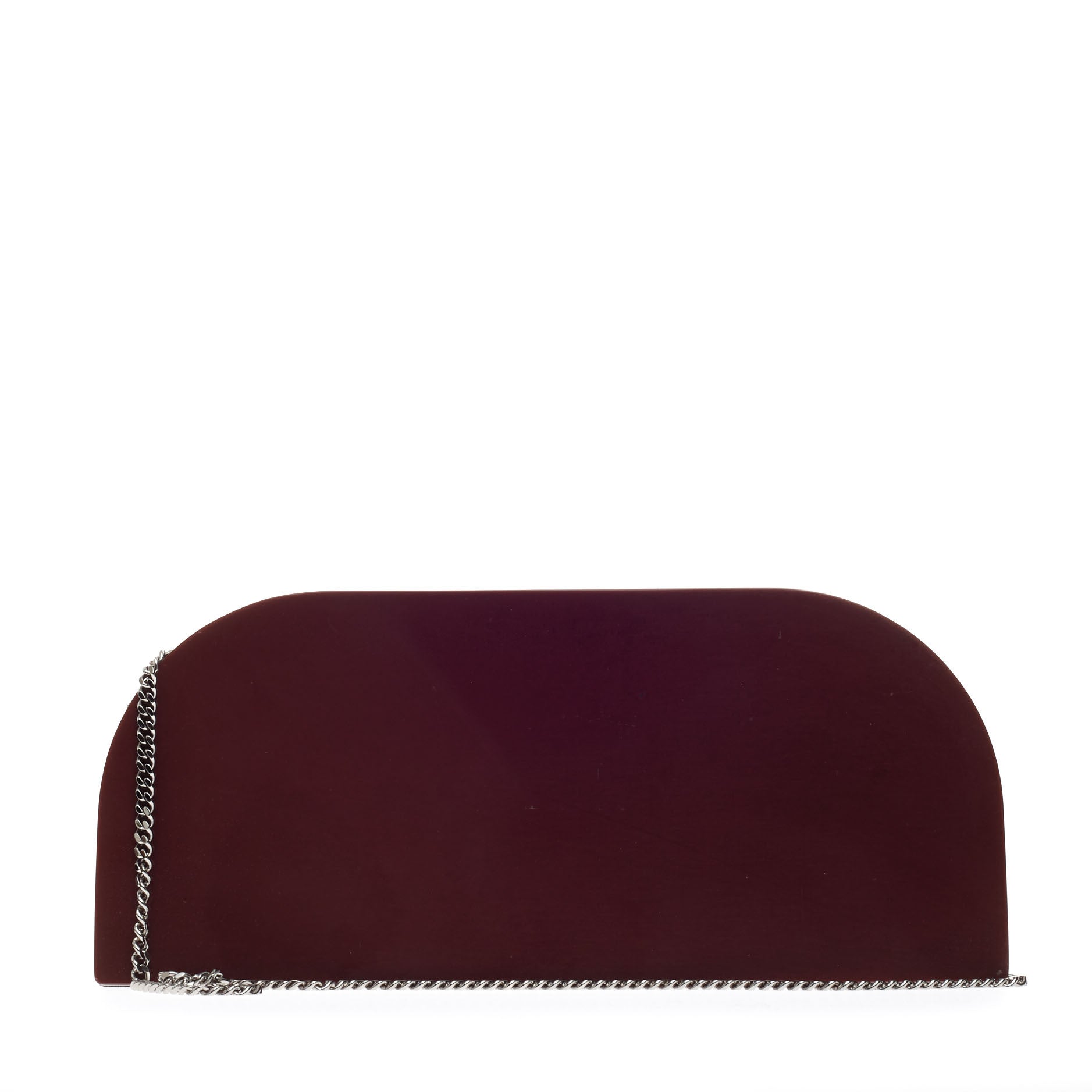Chain Clutch Faux Leather