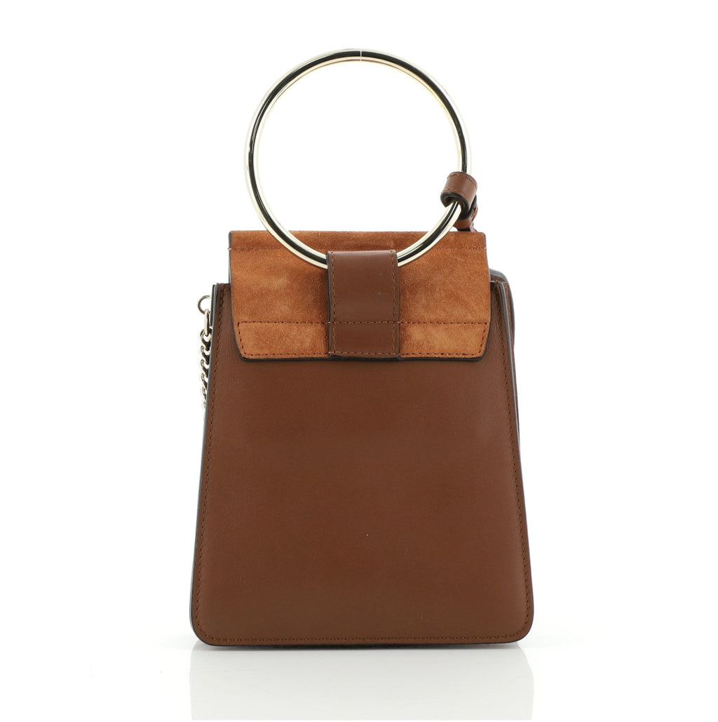Faye Bracelet Crossbody Bag Leather and Suede Mini